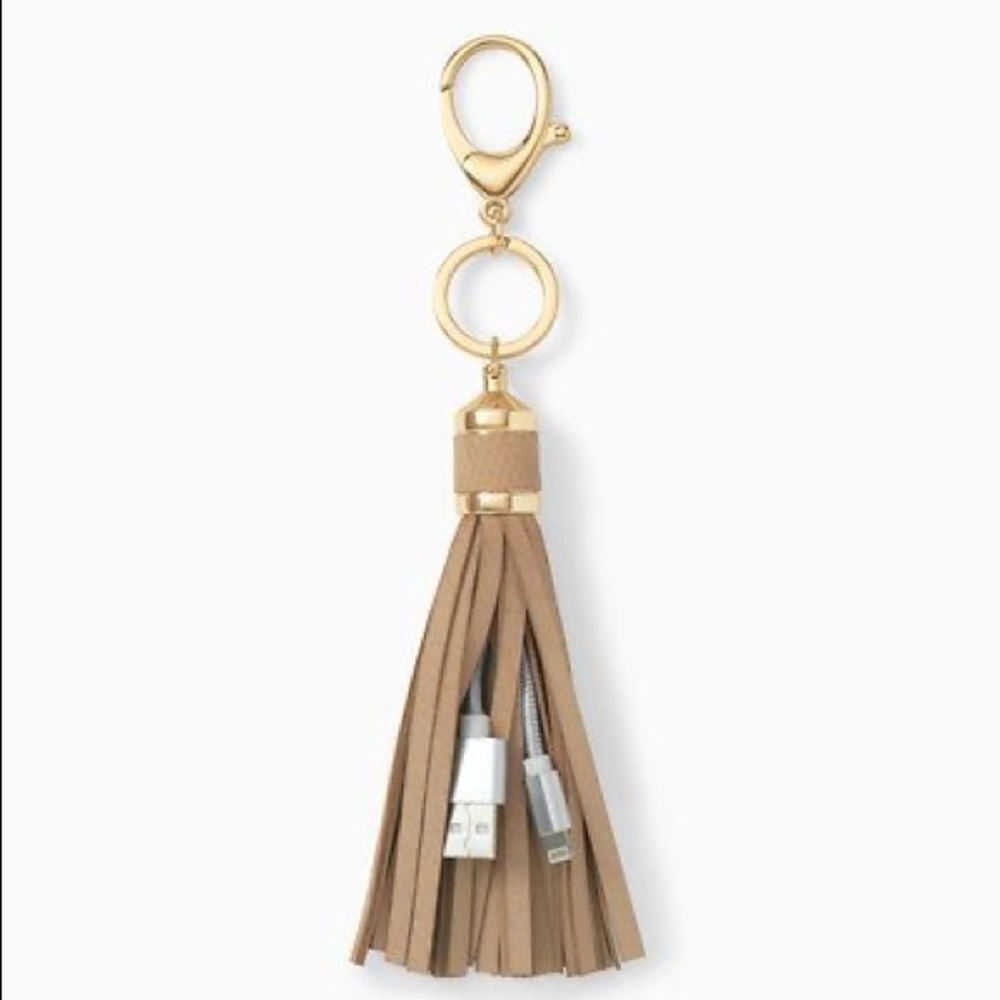 On The Go Tassel Charger - Sand